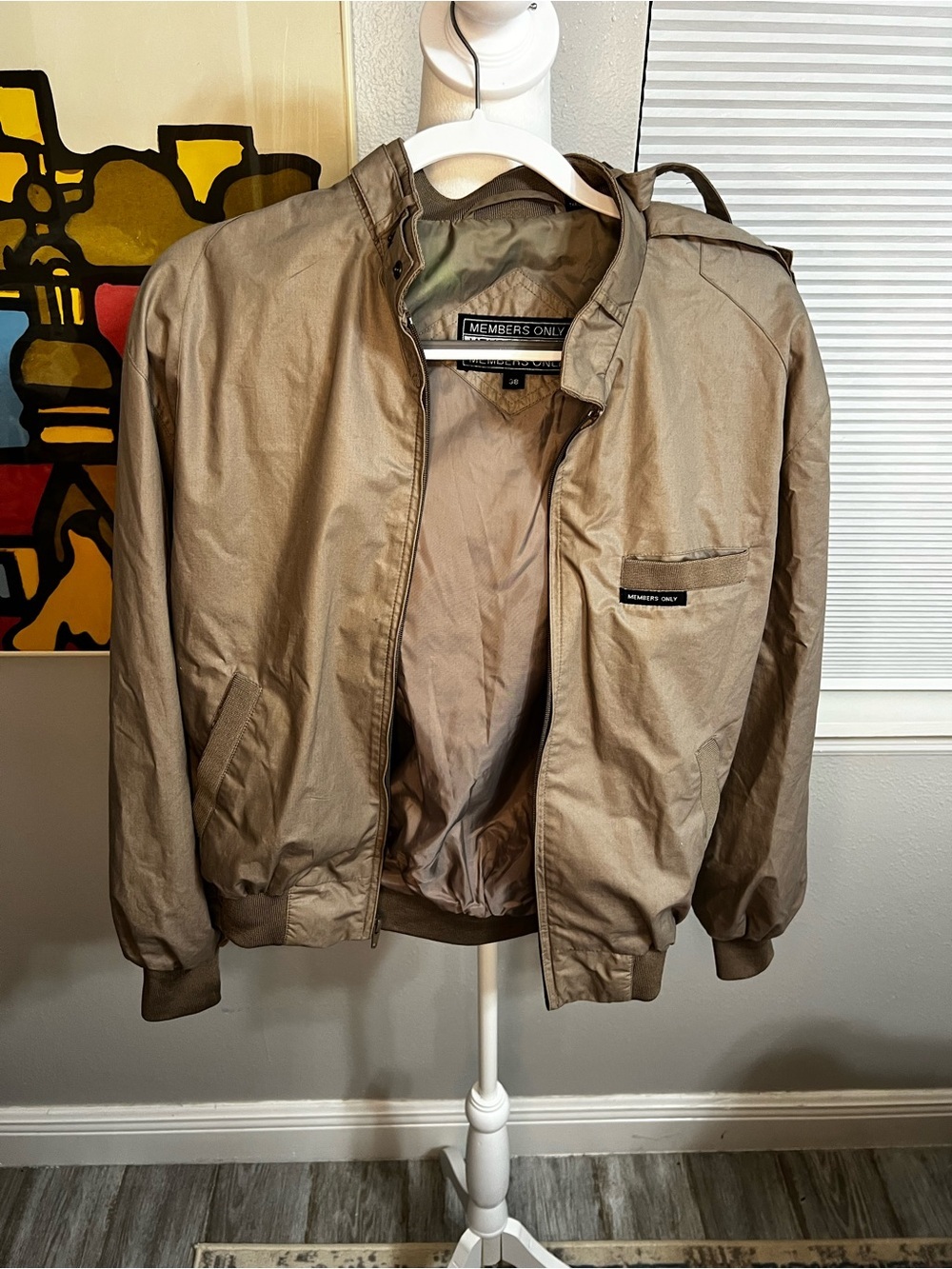 Vintage 80S Thailand Members Only
Cream Jacket 38 Or Medium - Picture 3 of 14